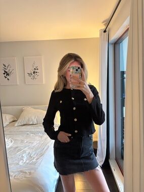 H & M textured blazer cardigan